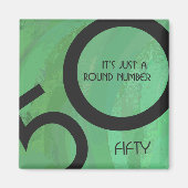 Groene 50 decennium magneet (Voorkant)