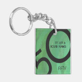Groene 50 decennium sleutelhanger (Voorkant Links)