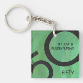Groene 50 decennium sleutelhanger (Voorkant)