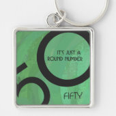 Groene 50 decennium sleutelhanger (Voorkant)