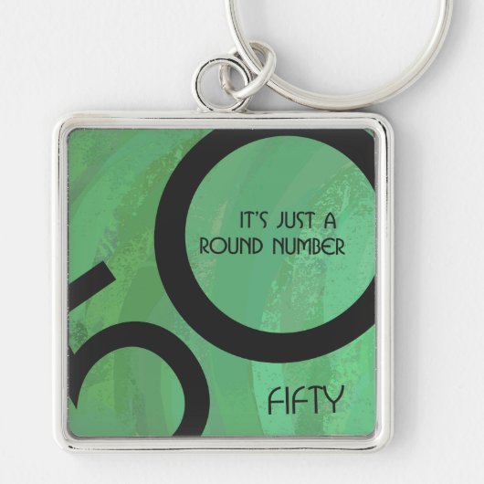 Groene 50 decennium sleutelhanger (Voorkant)