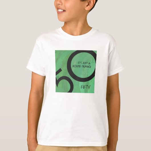 Groene 50 decennium t-shirt (Voorkant)