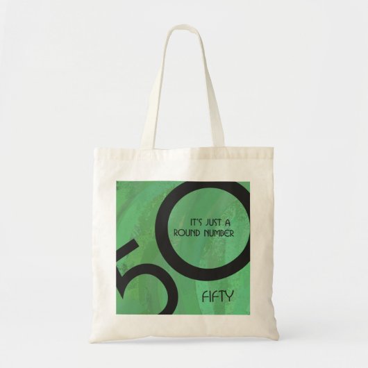 Groene 50 decennium tote bag (Voorkant)