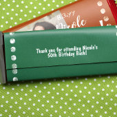 Groene 50ste Verjaardag Chocolade Snoep Wrapper Flyer