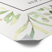 Groene 70e trouwdag welkomstbord poster (Hoek)