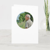 Groene 70e verjaardag foto kaart (Achterkant)