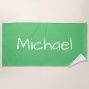 Groene Aangepaste badhanddoek