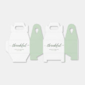 Groene Aangepaste Eenvoudige en elegante dankbare  Bedankdoosjes (Uitgevouwen)