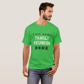 Groene aangepaste gezinshereniging, creëer je eige t-shirt (Voorkant volledig)