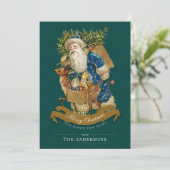 Groene Aangepaste  kerstkaart (Staand voorkant)