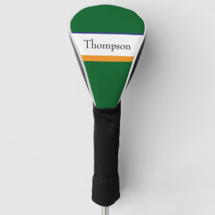 groene aangepaste naam golfheadcover