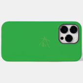 Groene, aangepaste naam van iPhone Case Script (Achterkant (horizontaal))