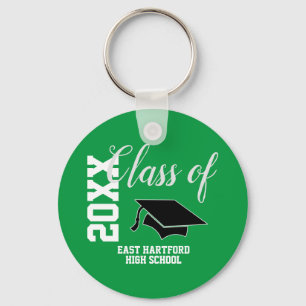 Groene Aangepaste Senior Class 2023 Favor Sleutelh Sleutelhanger
