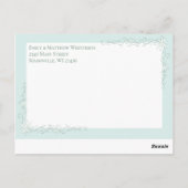 Groene Aankondiging Genderneutraliteit Briefkaart (Achterkant)