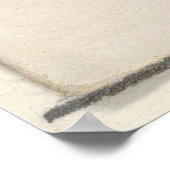  groene aap van Barbados Illustratie Poster (Hoek)