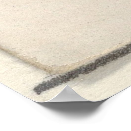  groene aap van Barbados Illustratie Poster (Hoek)