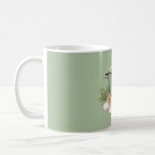 Groene Aardappelen Wortels Koffiemok (Links)