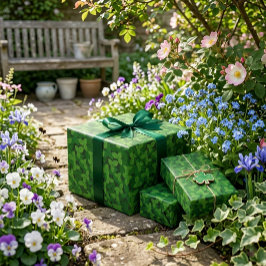 Groene Aardbei Bladeren Wrapping Paper Cadeaupapier