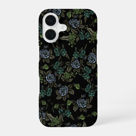 Groene aardbloemen iPhone 16 hoesje (Achterkant)