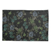 Groene aardbloemen kussensloop (Achterkant)