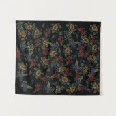 Groene aardbloemen wandkleed (Voorkant (horizontaal))