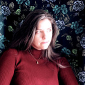 Groene aardbloemen wandkleed