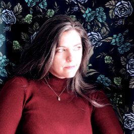 Groene aardbloemen wandkleed