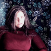 Groene aardbloemen wandkleed