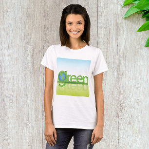 Groene Aarde Bol Eco Vriendelijke Natuur T-shirt