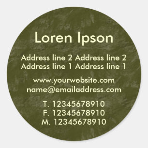 Groene Aarde Business / Profiel Ronde Sticker