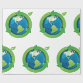 Groene Aarde Cadeaupapier (Vlak)