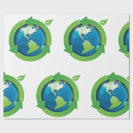 Groene Aarde Cadeaupapier (Vlak)