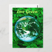 Groene Aarde - ecologisch bewustzijn Briefkaart (Voorkant / Achterkant)