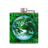Groene Aarde - ecologisch bewustzijn Heupfles (Achterkant)