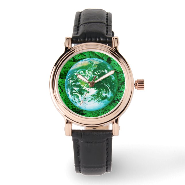 Groene Aarde - ecologisch bewustzijn Horloge (Voorkant)