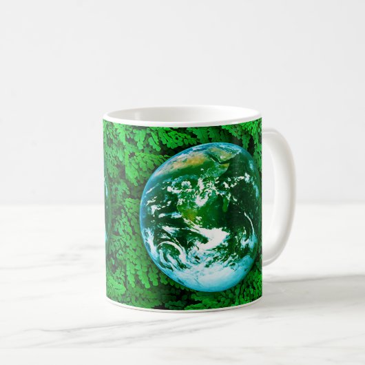Groene Aarde - ecologisch bewustzijn Koffiemok (Voorkant rechts)