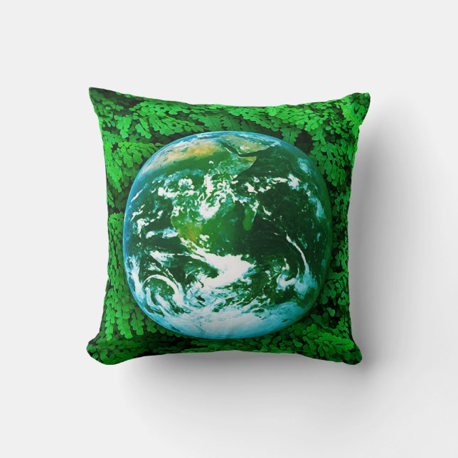 Groene Aarde - ecologisch bewustzijn Kussen (Voorkant)