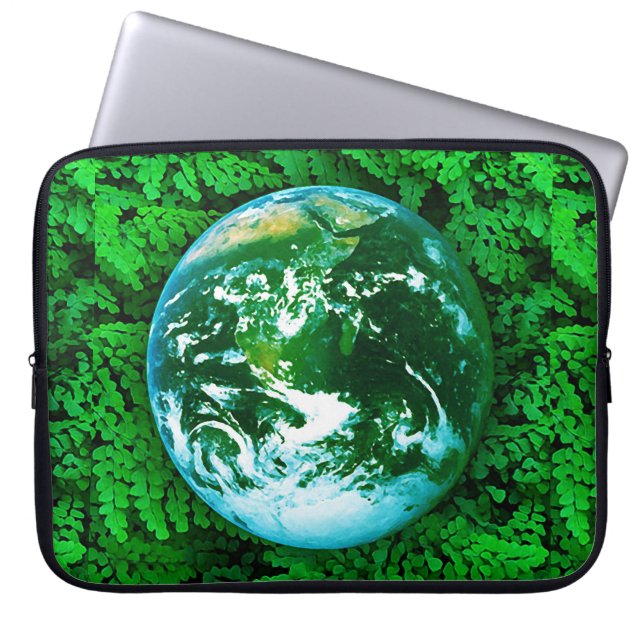 Groene Aarde - ecologisch bewustzijn Laptop Sleeve (Voorkant)