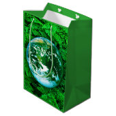 Groene Aarde - ecologisch bewustzijn Medium Cadeauzakje (Achterkant Gekanteld)