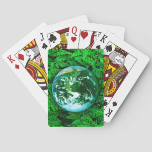 Groene Aarde - ecologisch bewustzijn Pokerkaarten