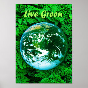 Groene Aarde - ecologisch bewustzijn Poster