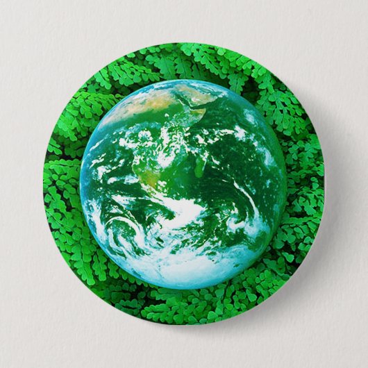 Groene Aarde - ecologisch bewustzijn Ronde Button 7,6 Cm (Voorkant)