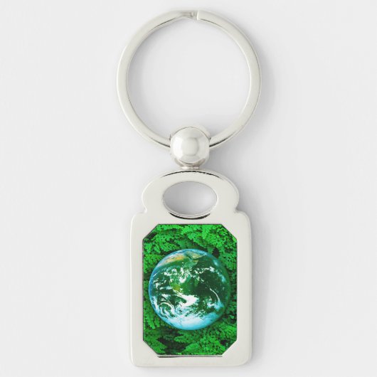 Groene Aarde - ecologisch bewustzijn Sleutelhanger (Voorkant)