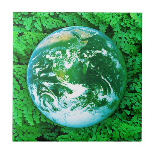 Groene Aarde, ecologisch bewustzijn Tegeltje (Voorkant)