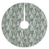 Groene Aarde Kerstmispatroon#6 ID1009 Kerstboom Rok (Voorkant)