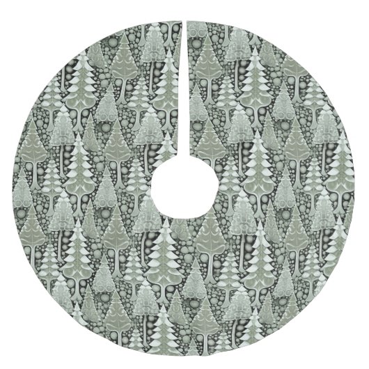 Groene Aarde Kerstmispatroon#6 ID1009 Kerstboom Rok (Voorkant)