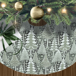 Groene Aarde Kerstmispatroon#6 ID1009 Kerstboom Rok