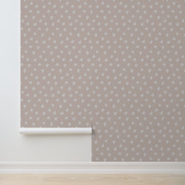 Groene aarde kleur eenvoudige bladeren bloemenblad behang