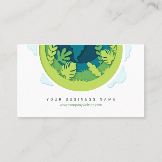 Groene Aarde Milieu Visitekaartje (Achterkant)