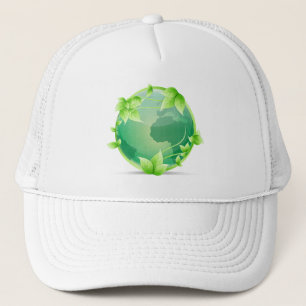 Groene aarde Recyclen symbool Trucker Pet